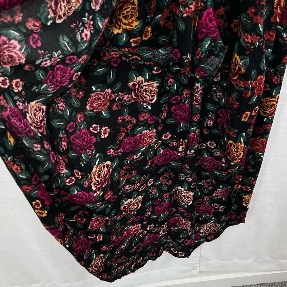 Ambiance Floral Flower Shorts Romper Dress Size M - Picture 5 of 13